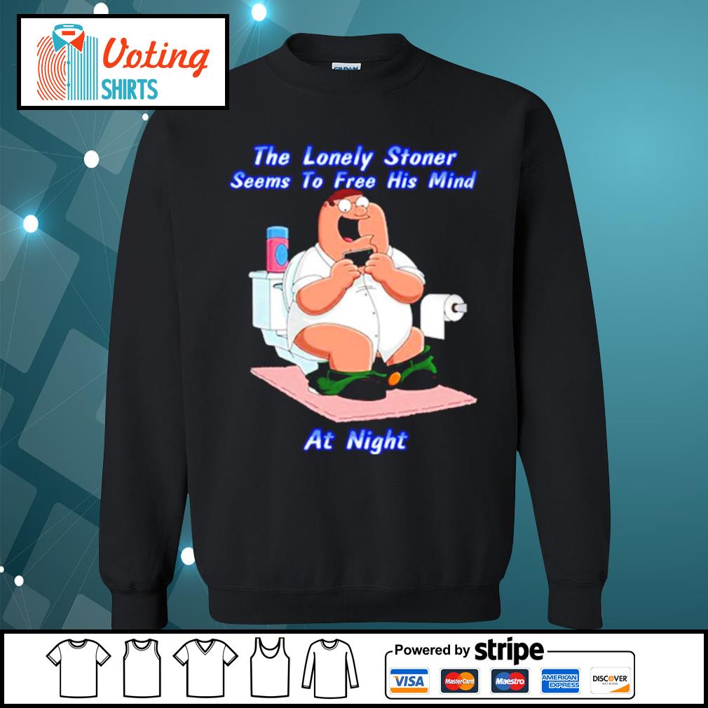 the lonely stoner seems to free his mind shirt