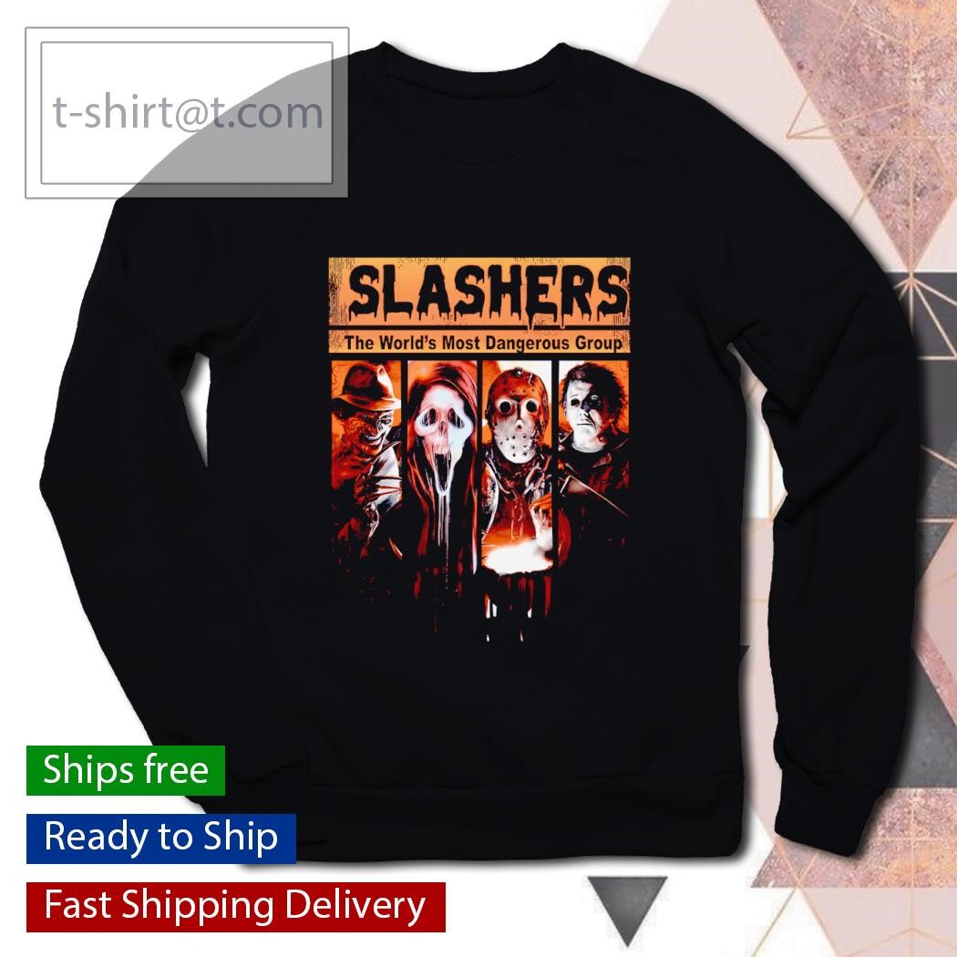 Slashers the world's most dangerous group graphic shirt