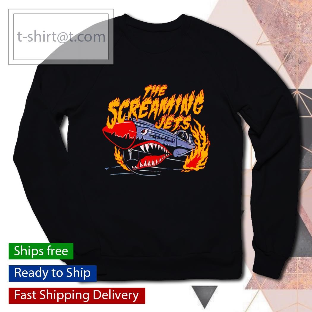 The Screaming Jets flaming jet shirt