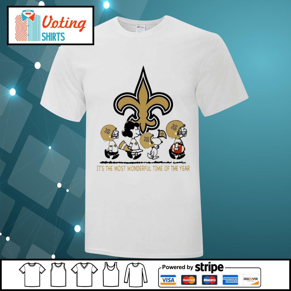 Snoopy And Friends Merry New Orleans Saints Christmas Shirt