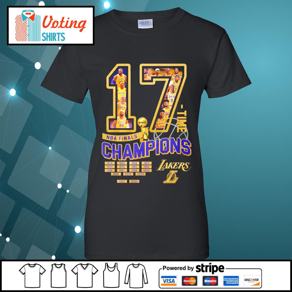 Official The NBA finals champions Lakers 17 time champions shirt, hoodie,  sweater, long sleeve and tank top