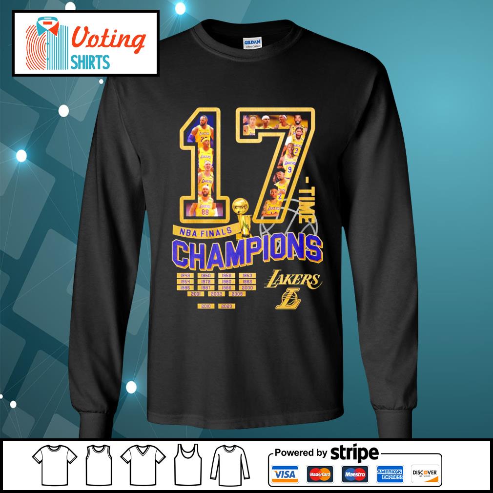 Los angeles lakers 17 time nba finals champions shirt, hoodie, sweater,  long sleeve and tank top