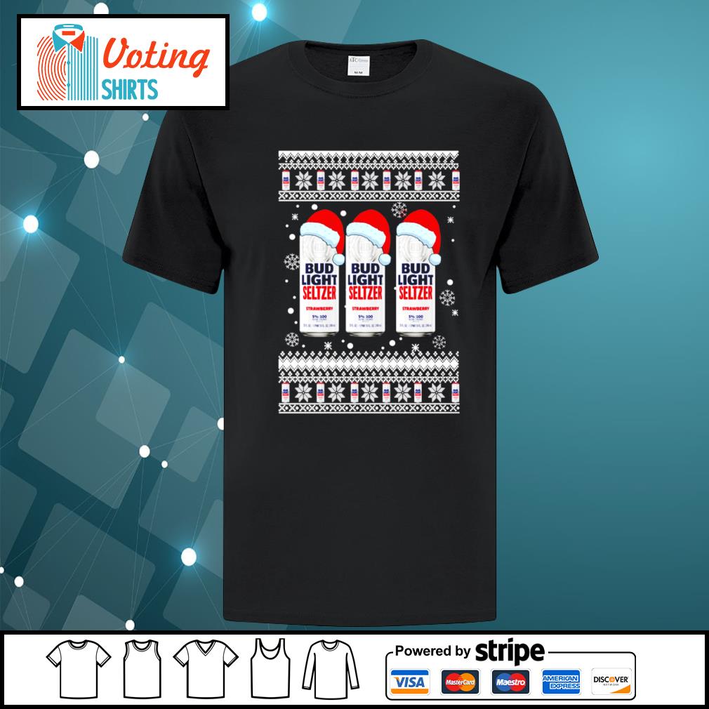 bud light seltzer ugly christmas sweater