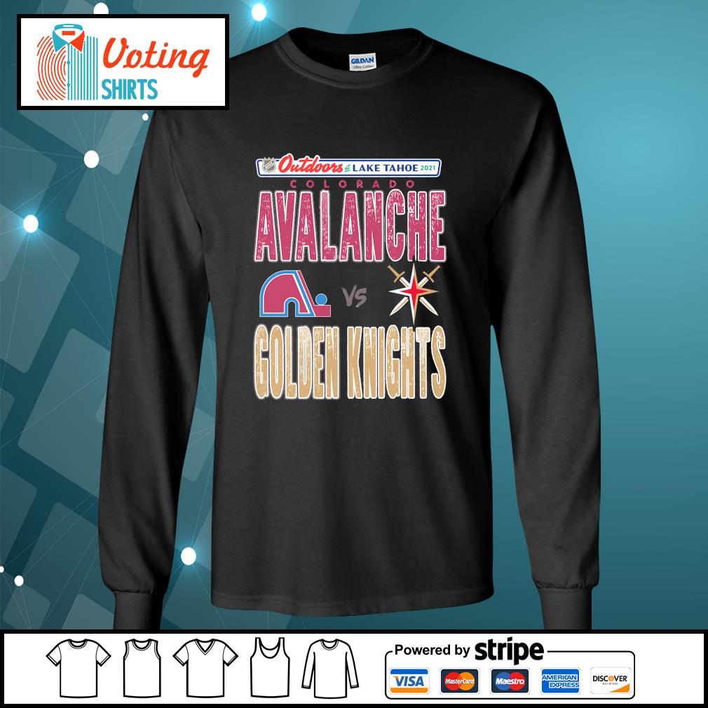 Colorado Avalanche Vs Vegas Golden Knights 2021 Nhl Outdoors At Lake Tahoe Matchup Shirt T Shirt At Fashion Store